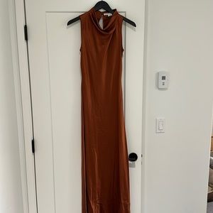 Veronica Beard copper silk gown